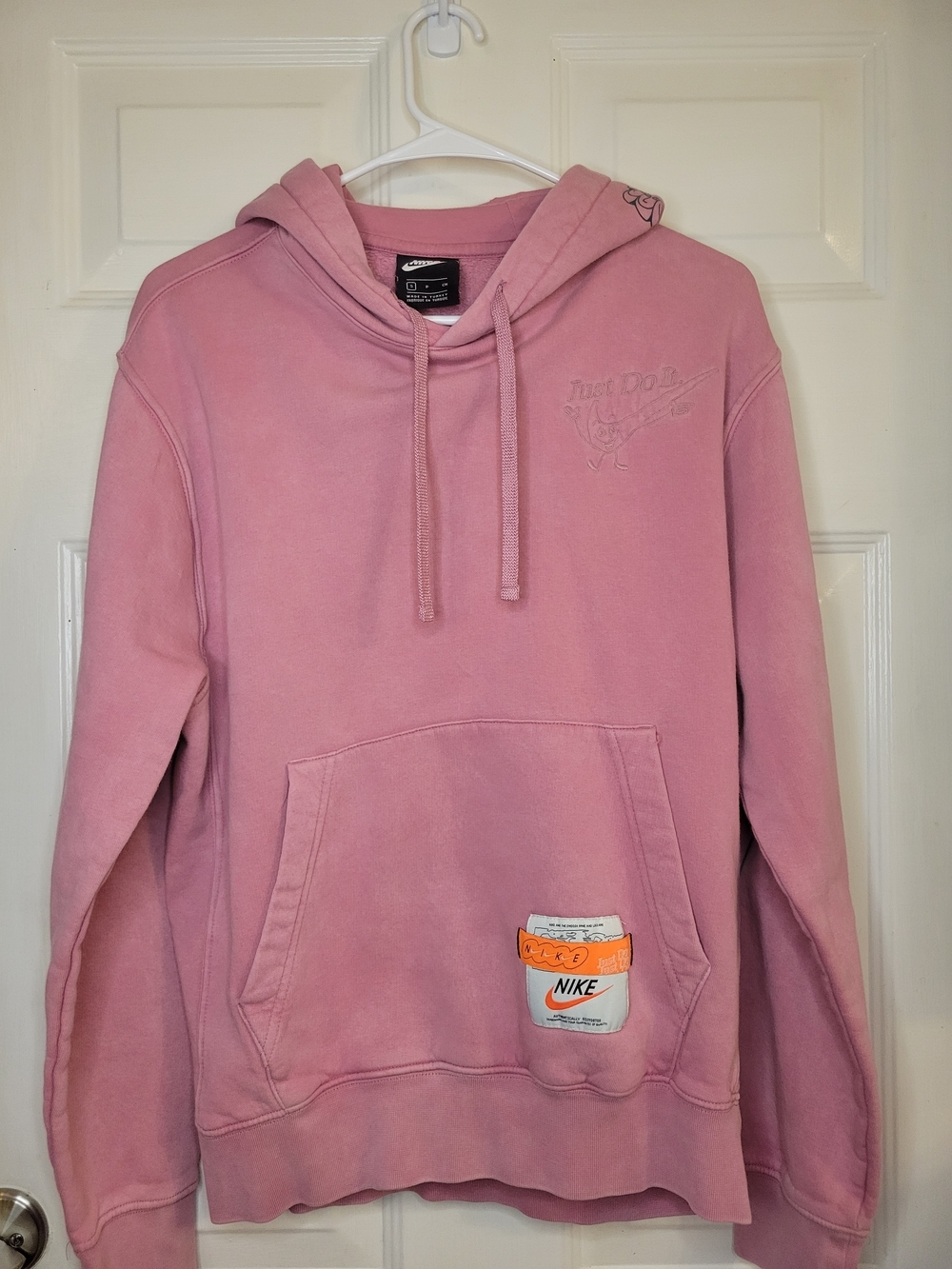 Nike Pink 'Just Do It' Graphic Hoodie